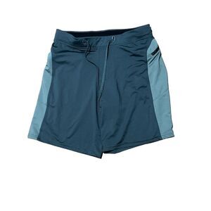 Hylete Men's large grey & Black Above Knee Gym Training Cross Fit Running Shorts